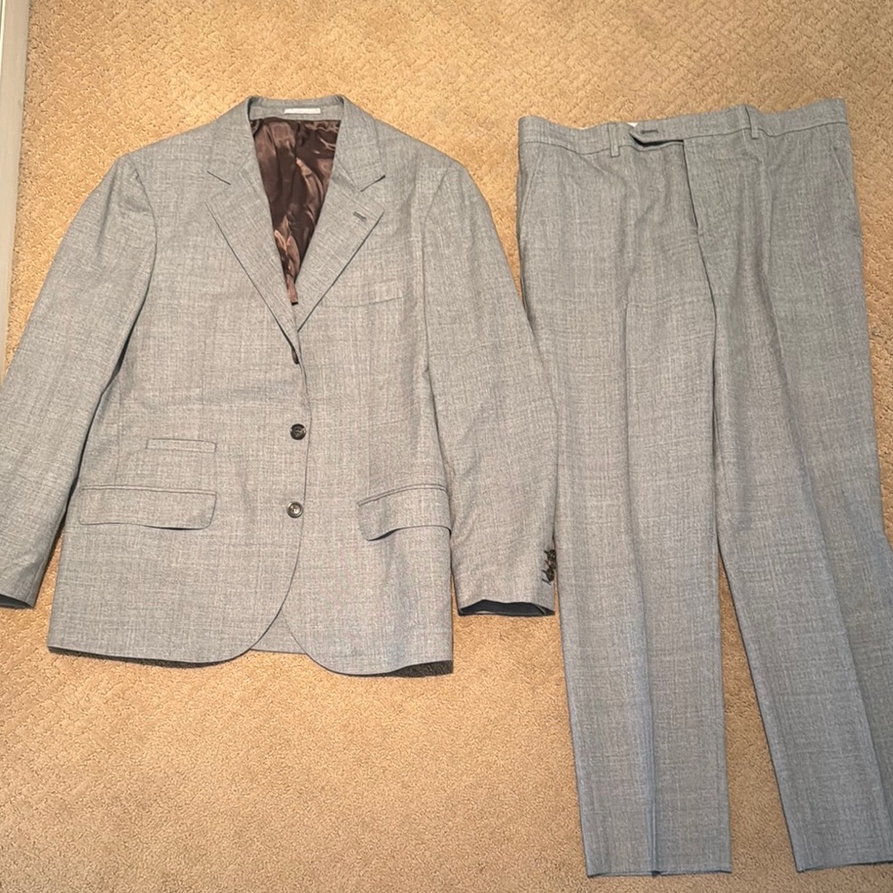 Men's Gray Brunello Cucinelli Suit Set